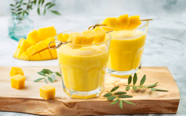 Mango lassi is a cold drink of summer