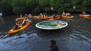 Udupi: Kayaking, Udupi Sweep Committee's innovative initiative for voter awareness