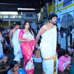 Haripriya-Vasishta Simha couple visit Kukke Subramanya