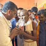Congress candidate Inayat Ali visits Naga Sanidhya, Devasthanam in Perara area