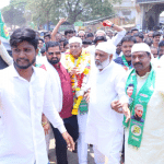AIMIM candidate Durgappa Bijawada campaigned in Hubballi East constituency.