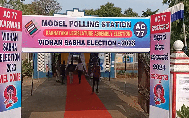 Karwar: A special polling booth at Diwekar College