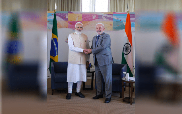 Prime Minister Narendra Modi on Friday held discussions with the Brazilian President.