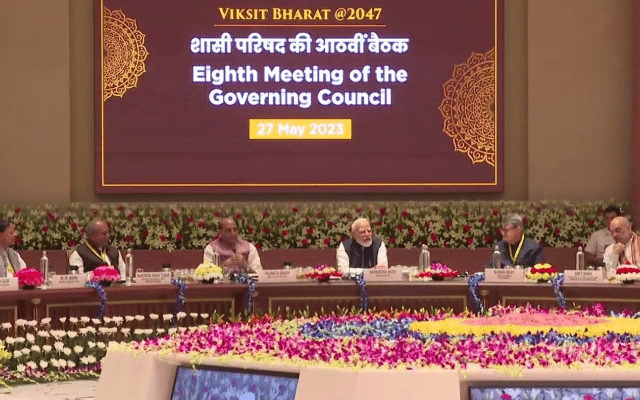 meeting chaired by PM, CMs of 8 states absent