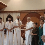 Cricketer KL Rahul visits Dharmasthala temple