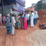 Road problem, Bhagirathi Murulya visits spot