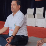 Prahlad Joshi participates in Vishwa Yoga