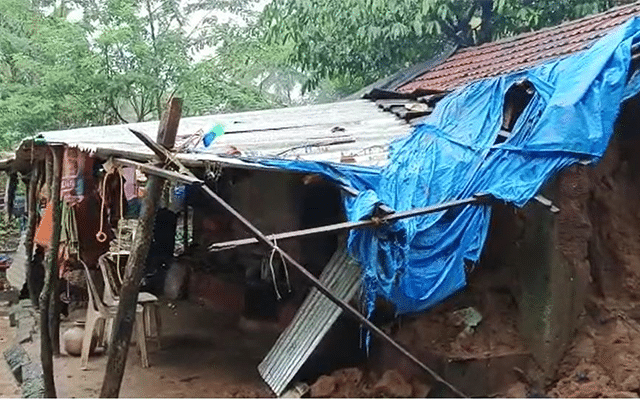 Kapu: More than 10 houses damaged due to wind, rain across taluk, loss estimated in lakhs of rupees