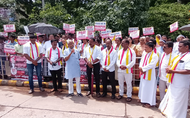 Mangaluru: Protests against the atrocities on Christians. R. Lobo Participant