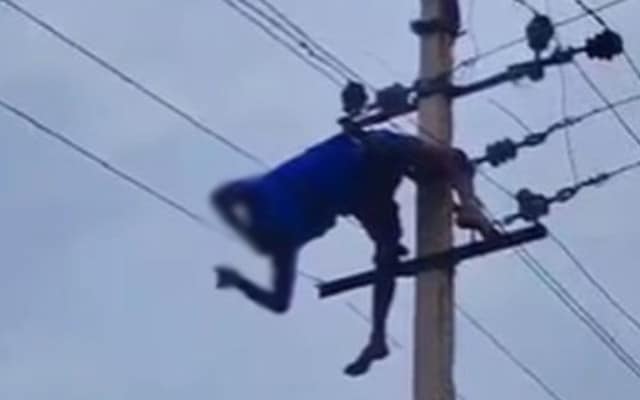 Electrician dies in electric pole, head and torso separated