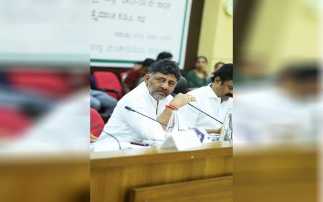 Not a single drop of water will be released from KRS: Dy CM DK Shivakumar