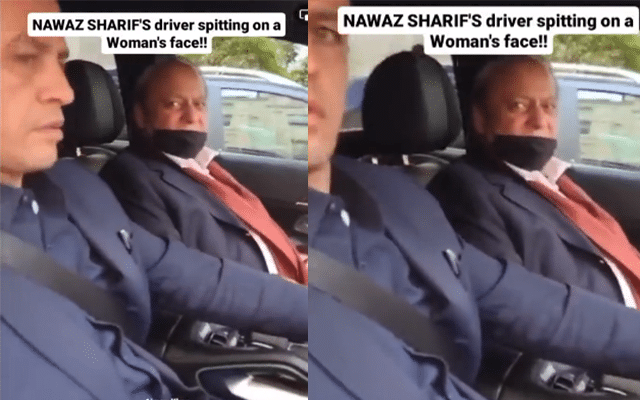 Nawaz Sharif's driver spits on journalist's face after asking him a question