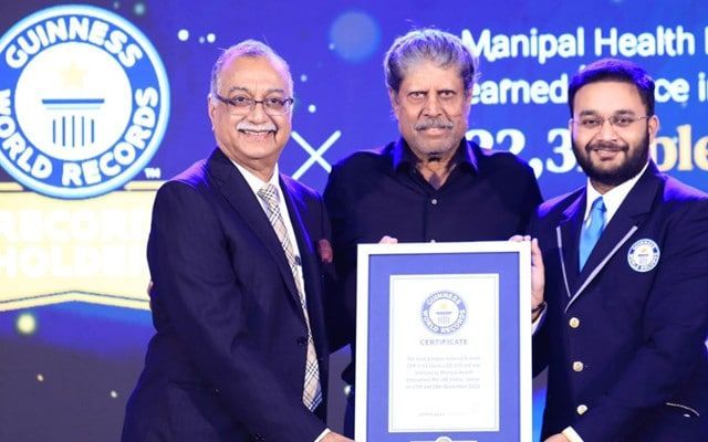 Manipal Hospitals received Guinness World Record Accreditation Certificate
