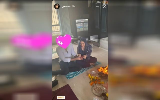 Actress Urfi Javed gets engaged to a Hindu man