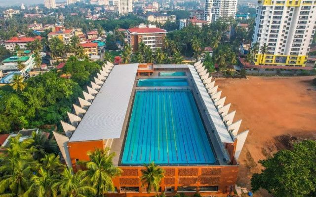 Nalin Kumar Kateel inaugurates international swimming pool