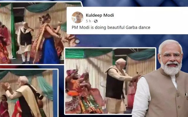 Video of PM Modi dancing garba goes viral, warns PM Modi