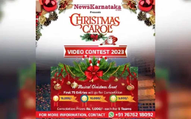 Countdown to News Karnataka's 4th Christmas Carol Contest