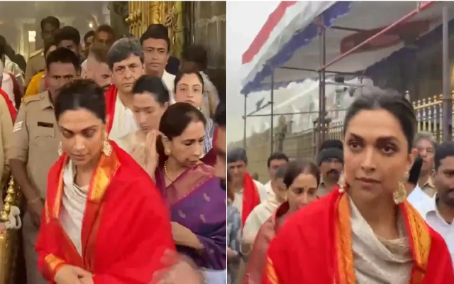 Deepika Padukone visits Tirumala temple