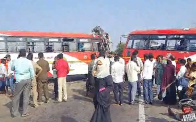 Two killed as 2 government buses collide head-on